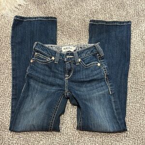 Ariat Blue Boot Cut Jeans with Worn-In Appeal